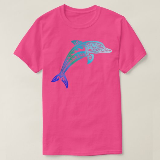 Jumping Dolphin Tribal T-shirt (Design voorkant)