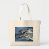 Jumping Dolphins Grote Tote Bag (Voorkant)