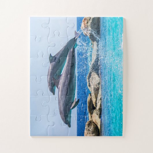 Jumping Dolphins Legpuzzel (Verticaal)