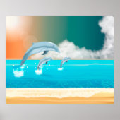 Jumping Dolphins Poster (Voorkant)
