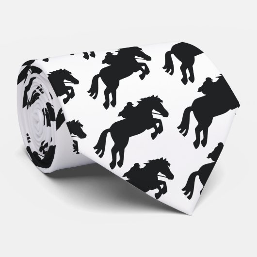 Jumping Draft Horse Stropdas (Opgerold)