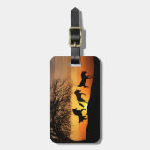 Jumping for Joy Horse Bagagelabel (Voorkant verticaal)