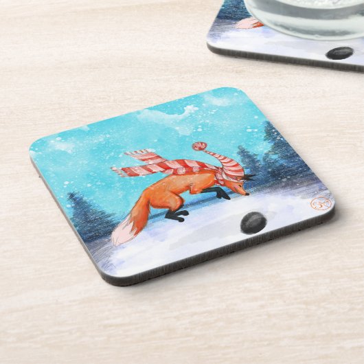 Jumping Fox Onderzetter Set (Linkerzijde)