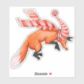 Jumping Fox Sticker (Vel)
