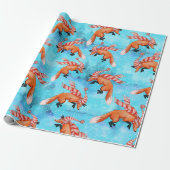 Jumping Fox Wrapping Papier (Uitgerold)