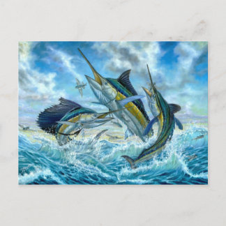 Jumping Grand Slam And Flyingfish Briefkaart