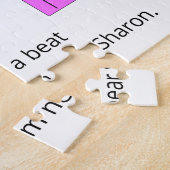 Jumping Heart in Love:  White Legpuzzel (Zijkant)