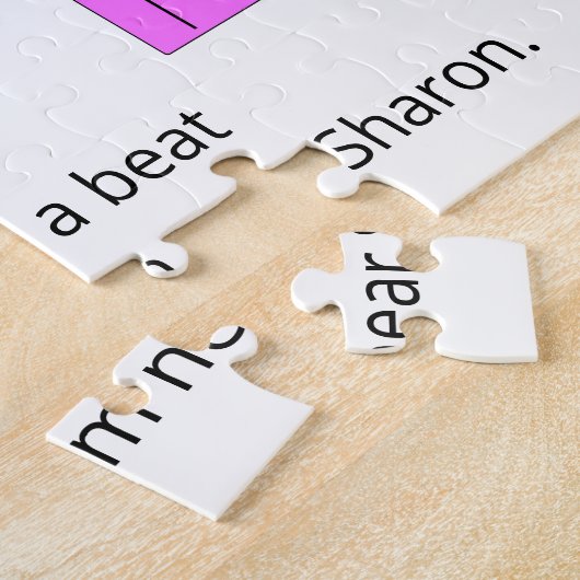 Jumping Heart in Love: White Legpuzzel (Zijkant)