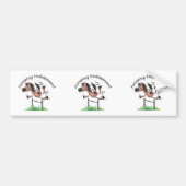 Jumping Holsteiners! Bumpersticker (Voorkant)