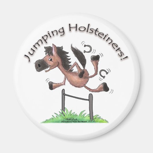 Jumping Holsteiners! Magneet (Voorkant)