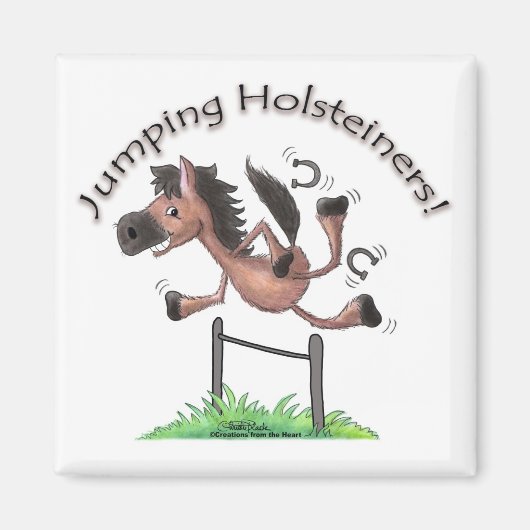 Jumping Holsteiners! Magneet (Voorkant)