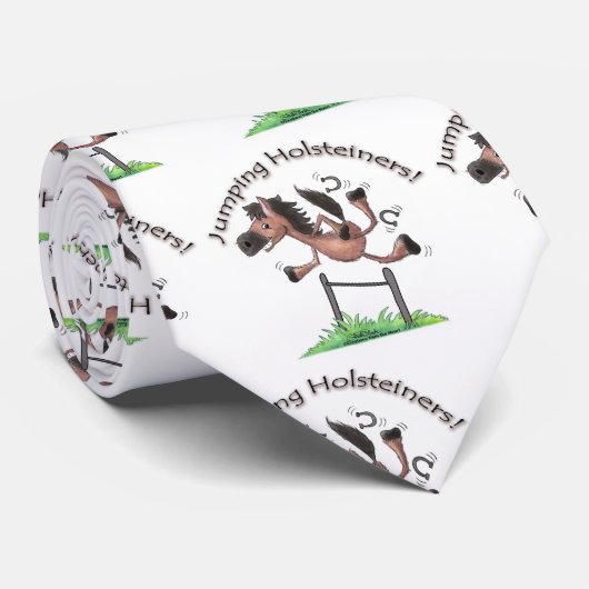 Jumping Holsteiners! Stropdas (Opgerold)