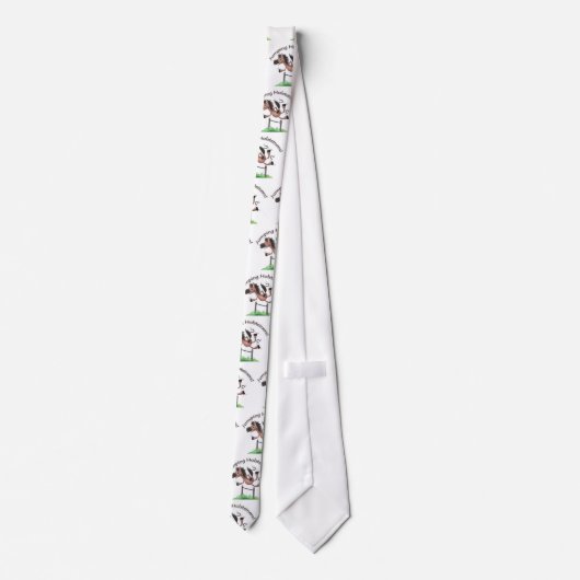 Jumping Holsteiners! Stropdas (Achterkant)