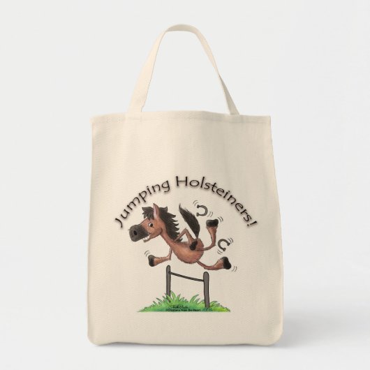 Jumping Holsteiners! Tote Bag (Voorkant)