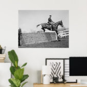Jumping Horse Circa 1911 Poster (Thuiskantoor)