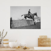 Jumping Horse Circa 1911 Poster (Keuken)
