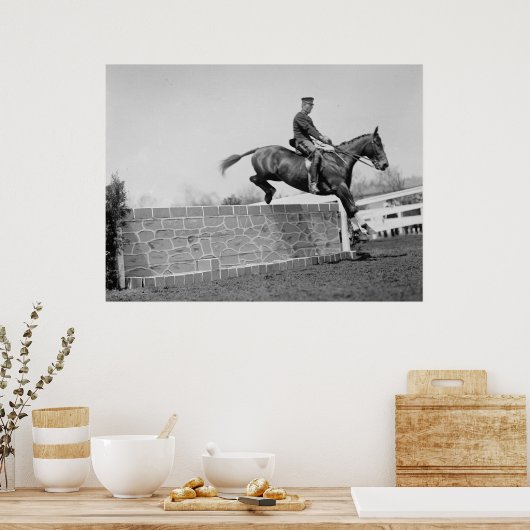  Jumping Horse Circa 1911 Poster (Keuken)