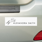 Jumping Horse | Horseback Riding | Paardentrainer Bumpersticker (Op auto)