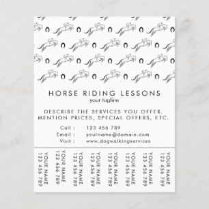 Jumping Horse   Horseback Riding   Paardentrainer Flyer