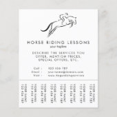 Jumping Horse | Horseback Riding | Paardentrainer Flyer (Voorkant)