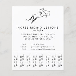 Jumping Horse | Horseback Riding | Paardentrainer Flyer