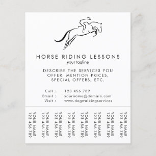 Jumping Horse   Horseback Riding   Paardentrainer Flyer