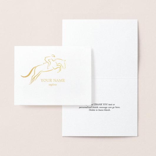 Jumping Horse | Horseback Riding | Paardentrainer Folie Kaarten (Display)