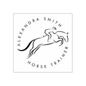 Jumping Horse | Horseback Riding | Paardentrainer Rubberstempel (Afrduk)