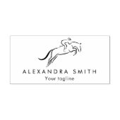 Jumping Horse | Horseback Riding | Paardentrainer Rubberstempel (Afrduk)