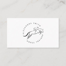 Jumping Horse | Horseback Riding | Paardentrainer Visitekaartje