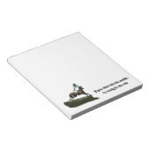 Jumping Horse Jockey in Groen Notitieblok (Schuin)