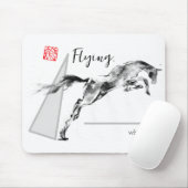 Jumping Horse mouse pad Muismat (Met muis)