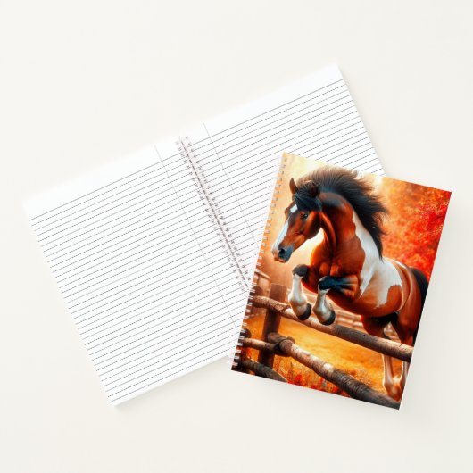 Jumping Horse Notitieboek (Binnen)