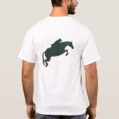 Jumping Horse & Rider T-shirt (Achterkant)