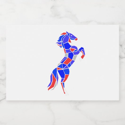 Jumping Horse Sparkling Wijnetiket (Enkel label)