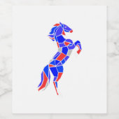 Jumping Horse Wijn Etiket (Enkel label)