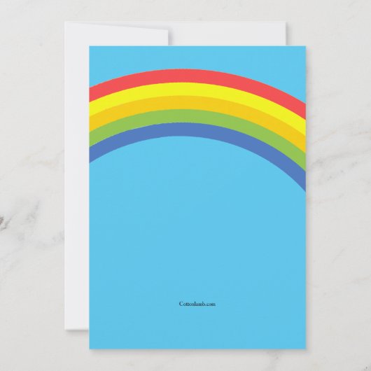 Jumping House Invitation Kaart (Achterkant)