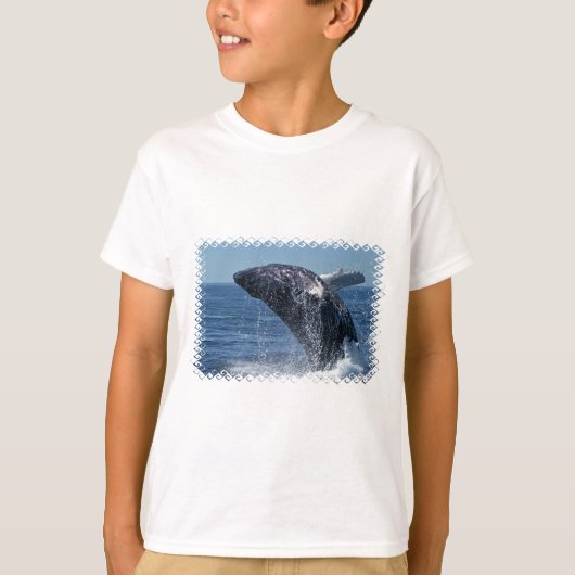 Jumping Humpback Whale Youth Sweatshirt (Voorkant)