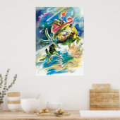 Jumping in the rainy day poster (Keuken)