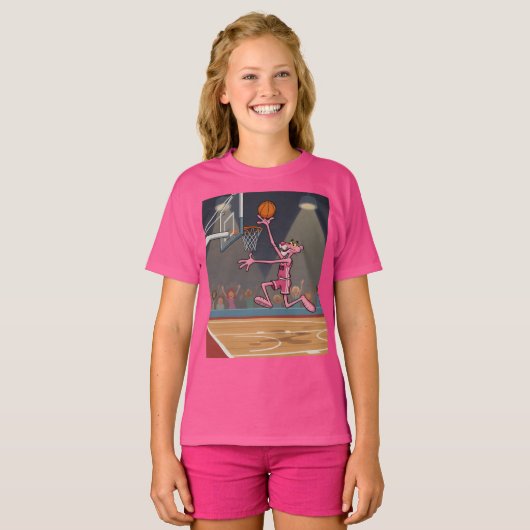 Jumping into Fun with Pink Panther T-shirt (Voorkant volledig)