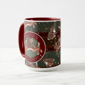 Jumping Jackalope Hoppy Feestdagen Mok (Voorkant links)