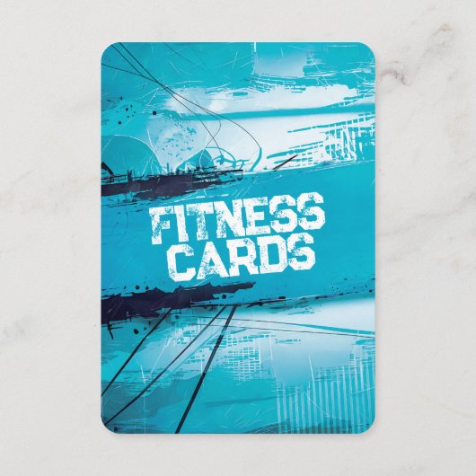 Jumping Jacks Fitness Kaart met Blue Backing (Achterkant)