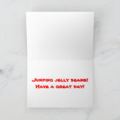 Jumping Jelly Beans Kaart (Binnen)