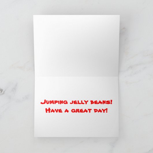 Jumping Jelly Beans Kaart (Binnen)