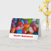 Jumping Jelly Beans Kaart (Gele Bloem)