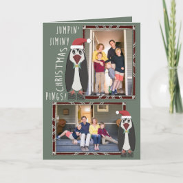 Jumping Jiminy Kerstfoto's - Gepersonaliseerd Feestdagen Kaart