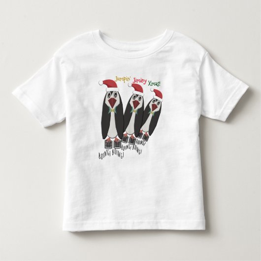 Jumping Jiminy Kerstmis - Grootte Kind - Funny Pen Kinder Shirts (Voorkant)