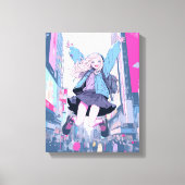 Jumping JK アートパネル｜寿司娘 Art Panel GenerativeAI Canvas Afdruk (Voorkant)