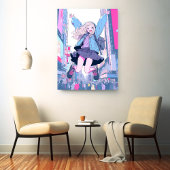 Jumping JK アートパネル｜寿司娘 Art Panel GenerativeAI Canvas Afdruk