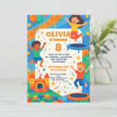 Jumping Jubilee Verjaardag Bash Extravaganza Kaart (Staand voorkant)